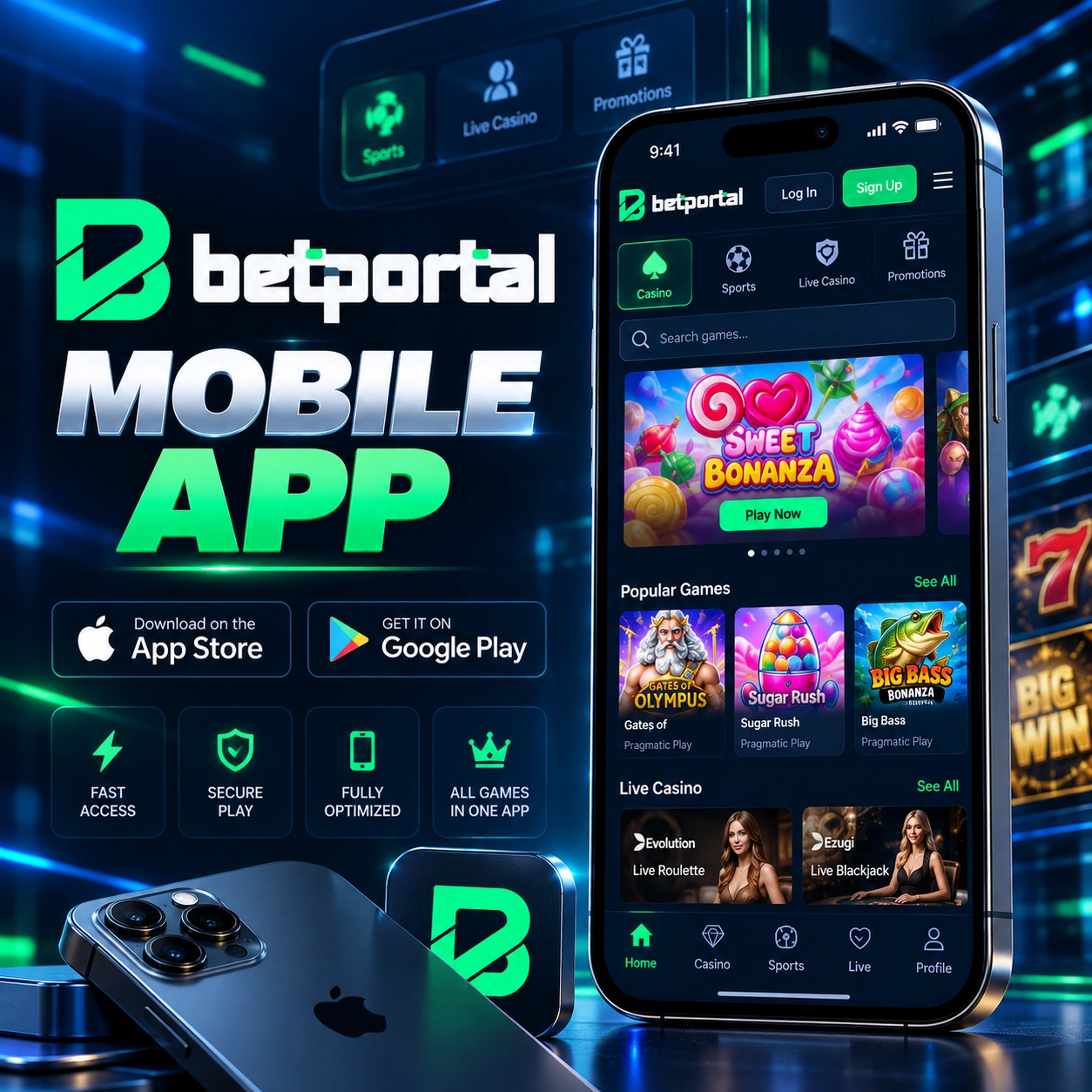 BetPortal App and Mobile Casino